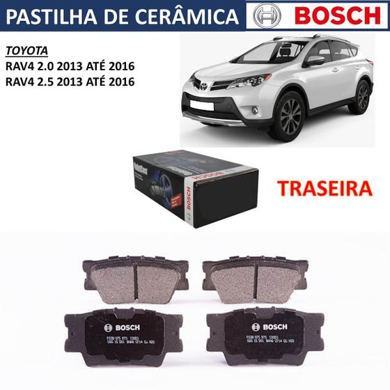 Imagem de Pastilha freio traseiro bosch toyota rav4 2.5 2013 até 2016