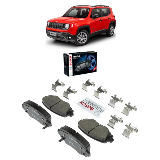 Imagem de Pastilha Freio Traseiro Cerâmica Jeep Renegade 2015 2016 2017 2018 2019 2020 2021 2022 2023 2024