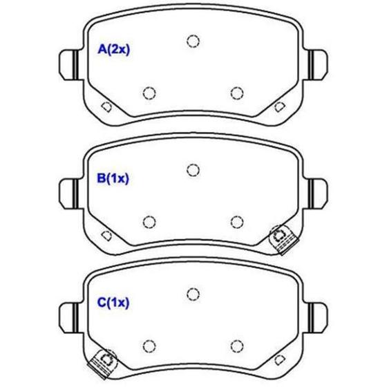 Imagem de Pastilha Freio Traseiro Freemont 2011 a 2012 Syl 3130