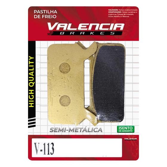 Imagem de Pastilha Freio Valencia Traseiro - Semi-Metálica - Par