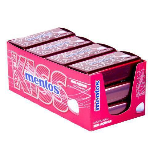 Imagem de Pastilha Mentos Kiss Fruit Morango Com 12 Uni- Perfetti