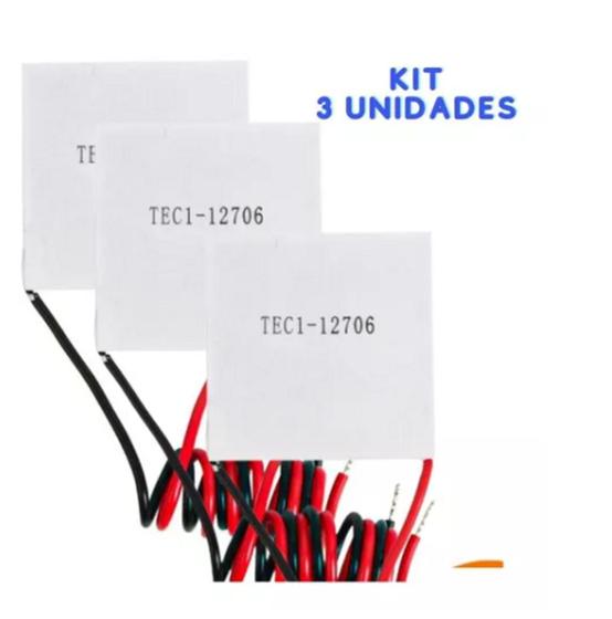 Imagem de Pastilha Placa Peltier Latina Masterfrio Polar- Kit  com 3 Unidades