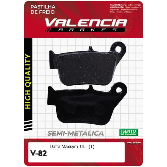 Imagem de Pastilha T Maxsym400 (Fj2620) - V82 - Valencia Brakes