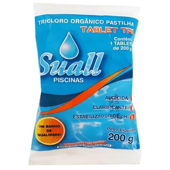 Imagem de Pastilha Tricloro Orgânico para Piscina 5 Peças 1 Kilo - CTCOAX20 - SUALL PISCINAS