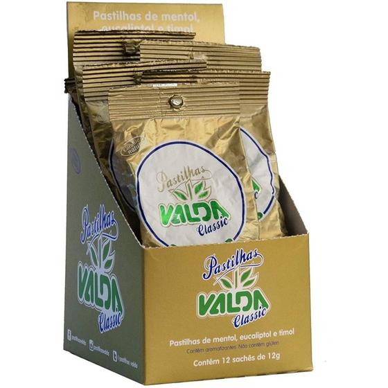 Imagem de Pastilha Valda Classic Display Com 12 Sachês De 12g Cada