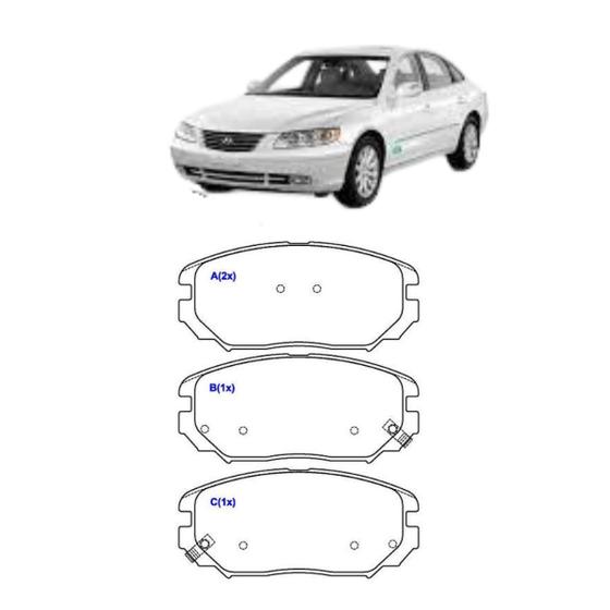 Imagem de Pastilhas Freio Dianteiro Hyundai Azera 3.0 V6 12 AZERA 3.3 2007  3260