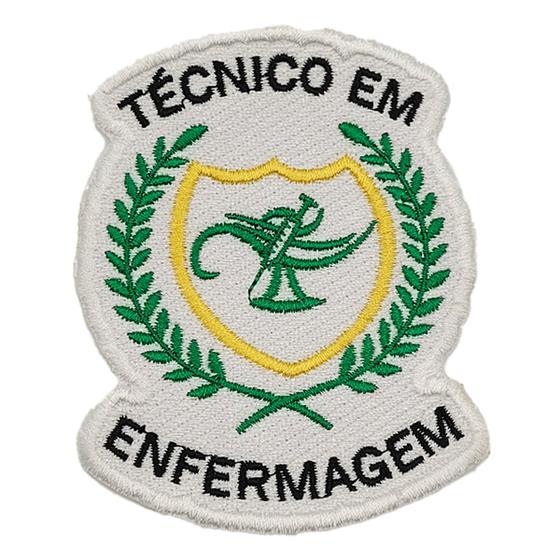 Imagem de Patch Bordado Técnico Enfermagem Termocolante Aplique 9x7cm