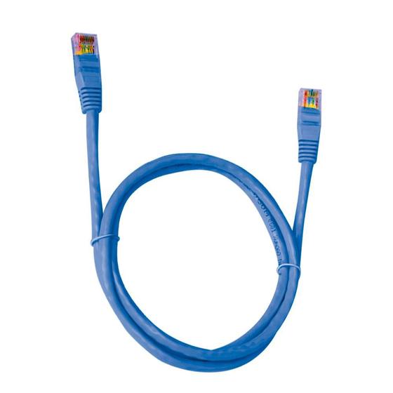 Imagem de Patch cord cat.5e 5m azul plus cable