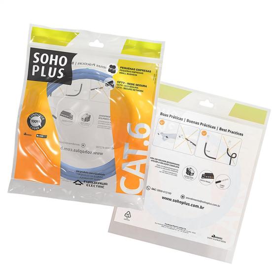 Imagem de Patch Cord Cat.6 Sohoplus Furukawa Azul Claro 2,5m
