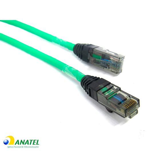 Patch Cord Cat.6 U/UTP CM Gigalan Furukawa Verde 1,50 Metros Cabo de