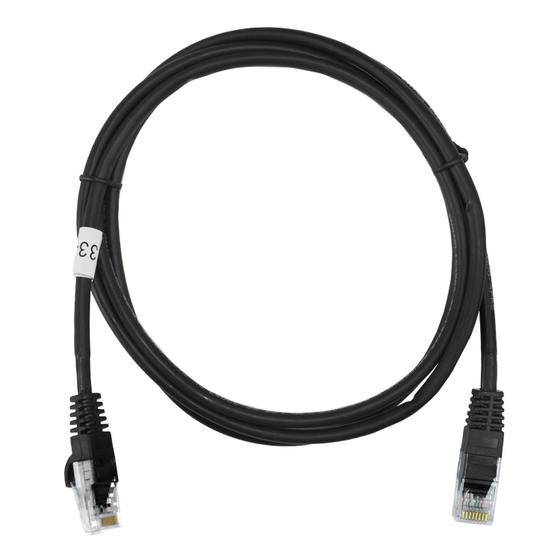 Imagem de Patch Cord Cat5e 100% Cobre 1,5m Homologado Anatel Preto