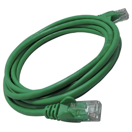 Patch Cord Cat5e 100 Cobre 2,5m Homologado Anatel Verde - Pier Telecom Imagem de Patch Cord Cat5e 100 Cobre 2,5m Homologado Anatel Verde