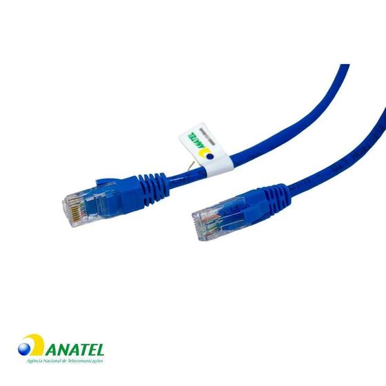 Imagem de Patch Cord Cat5e U/UTP Azul 5,0 Metros