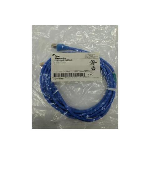 Imagem de Patch Cord Cat6 Blindado Amp/Tyco 2,50 Metros Azul 8 Feet