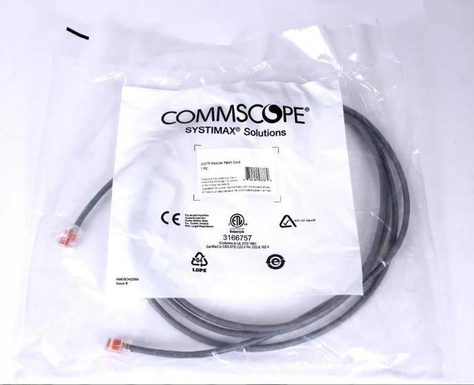 Imagem de Patch Cord Cat6 Commscope Systimax 2,5 Metros 8 Feet