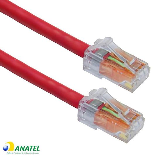 Imagem de Patch Cord Cat6 U/UTP CM Commscope Vermelho 2,44 Metros