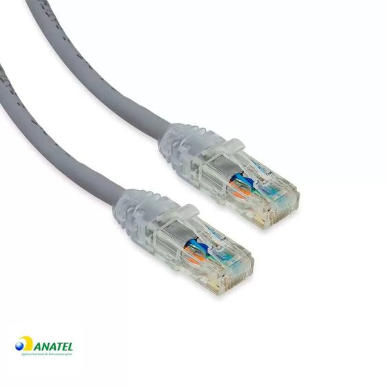 Imagem de Patch Cord Cat6 U/UTP CM MultiLan Furukawa Cinza 2,50 Metros