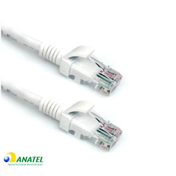 Imagem de Patch Cord Cat6 U/UTP LSZH Branco 1,50 Metros