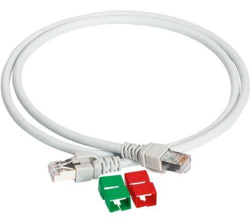 Imagem de Patch Cord Cat6A S/UTP LSZH Schneider Cinza 2,0 Metros