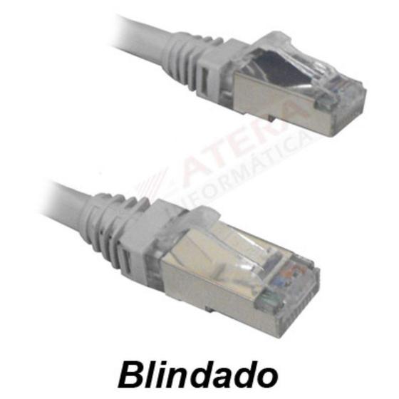 Imagem de Patch cord F/UTP Furukawa CAT.6A PatchView, cinza 1,5 m - AT0069