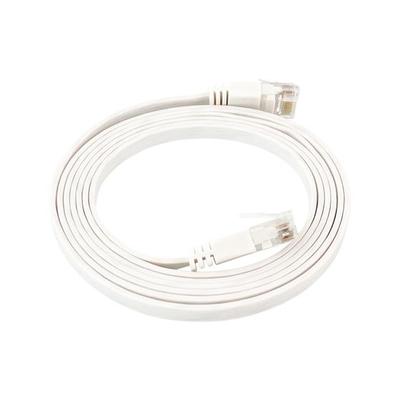 Patch Rj45 Flat Patch Cord Flat RJ45 Cat6 1,5m Branco - Pier - Pier Telecom - Patch ...