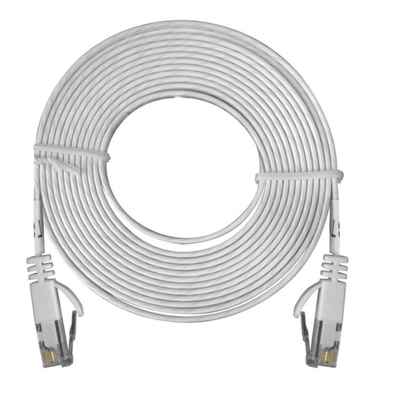 Imagem de Patch Cord Flat RJ45 Cat6 2,5m Branco - Pier