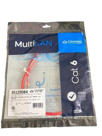 Imagem de Patch Cord Furukawa Multilan Cat6 0,50Cm Vermelho 35129084