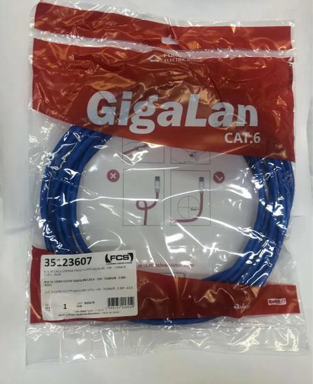 Imagem de Patch Cord Gigalan Cat.6 Azul 5 Metros " 35123607"
