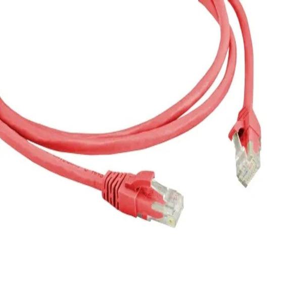 Imagem de Patch Cord Seccon CAT5E 1.0MT Vermelho Homologado Anatel - CY-5128-CAT5E-1.0M-RD