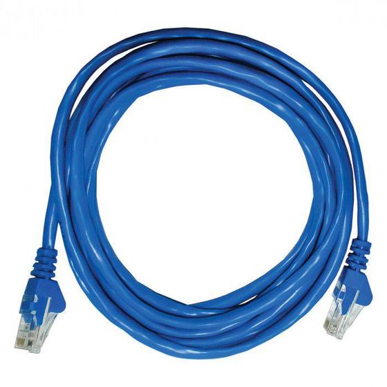 Imagem de Patch cord utp cat5e 26awg 3m azul