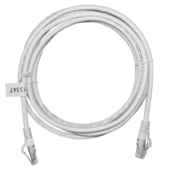 Imagem de Patch Cord UTP Cat6 Flexível 100% Cobre 2,5 Metros Homologado Anatel - Branco