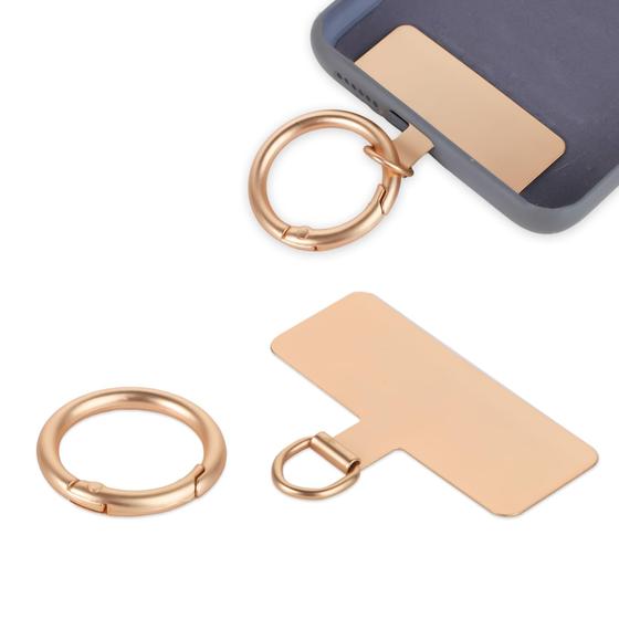 Imagem de Patch de Fixação Universal para Celular NQEUEPN - Metal com Anel de Mola Dourado