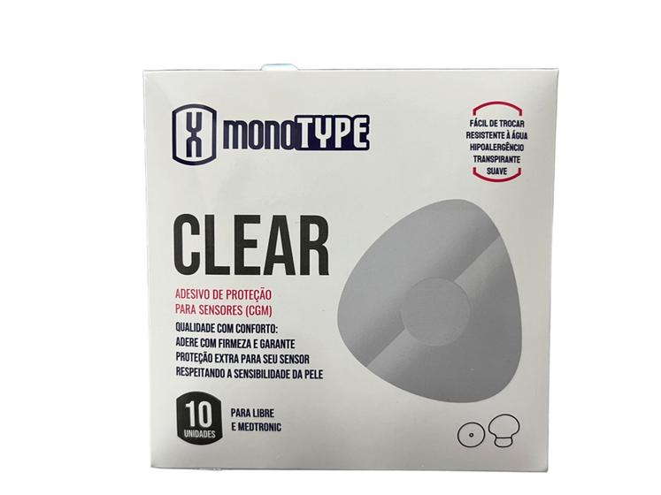 Imagem de Patch Monotype Clear, Adesivo De Monitor Glicose, Com 10 Und