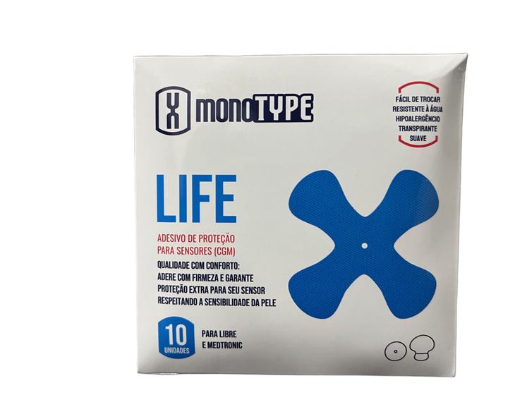 Imagem de Patch Monotype X, Adesivo De Monitor Glicose, Com 10 Und
