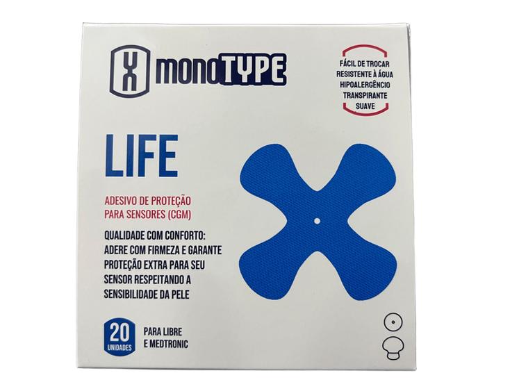 Imagem de Patch Monotype X, Adesivo De Monitor Glicose, Com 20 Und
