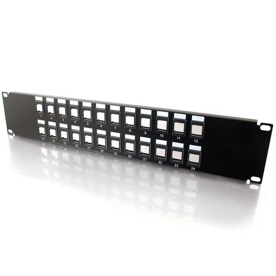 Imagem de Patch Panel 24 Portas 2U C2G/Legrand - Preto