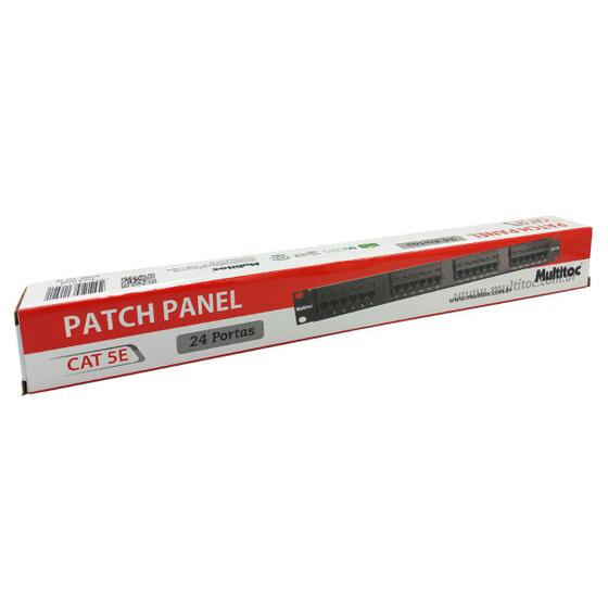 Imagem de Patch Panel 24 Portas Cat5E Mutitoc