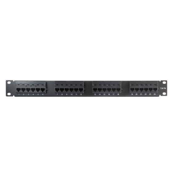 Imagem de Patch panel cat 5e 24 portas (ad - 10008) - ad connect