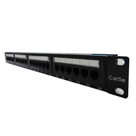 Imagem de Patch Panel Cat.5E 24 Portas Seccon Wt-2029A-110