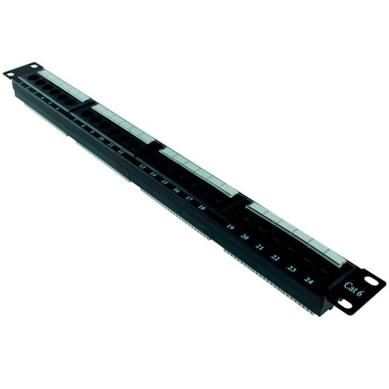 Imagem de Patch panel cat 6 24 portas (ad - 10016) - ad connect
