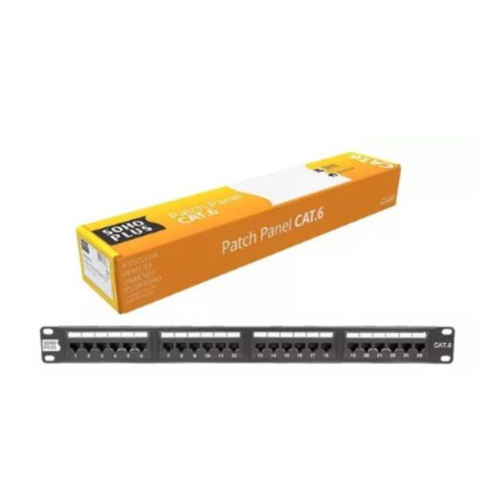 Imagem de Patch Panel Cat6 T568a/b 24p 24 Portas Furukawa Soho Plus