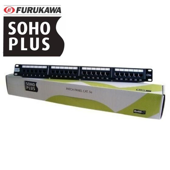 Imagem de Patch Panel Furukawa Sohoplus Cat.5e 24 Portas T568A/B
