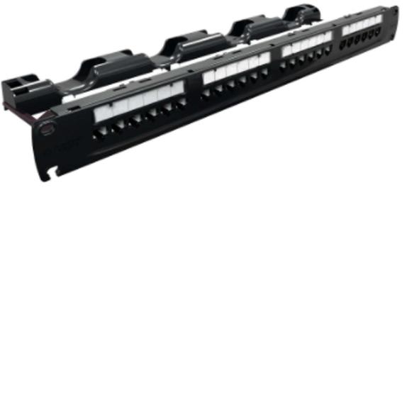 Imagem de Patch Panel Modular Multilan Furukawa Cat.6 24 Portas T568A/B