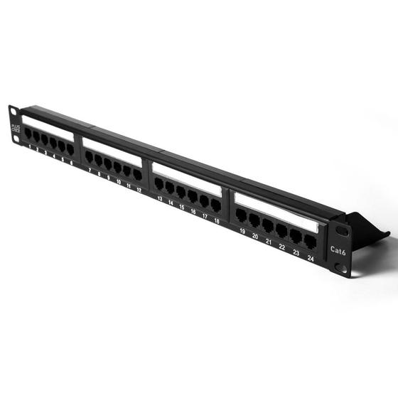 Imagem de Patch Panel PlusCable, CAT6, 24 Portas, Sem Guia - LA-P624