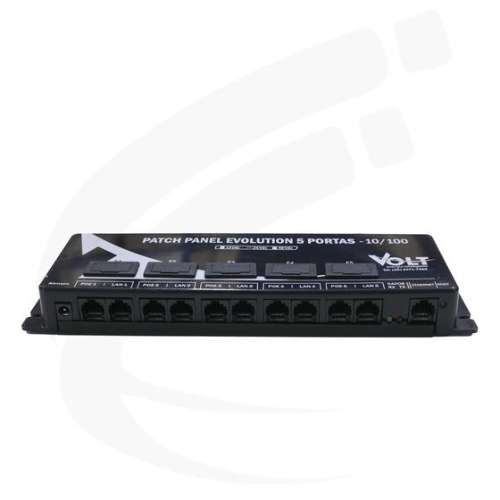 Imagem de Patch Panel PoE Volt Fast 5 Portas 24V Evolution(Pino P4)