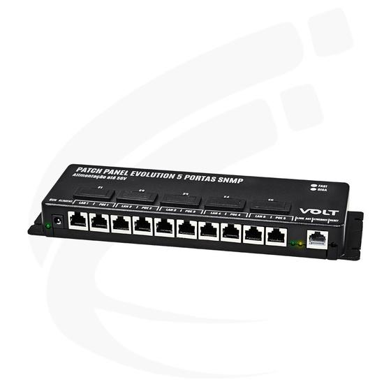 Imagem de Patch Panel PoE Volt Fast 5 Portas Evolution SNMP( Pino P8)