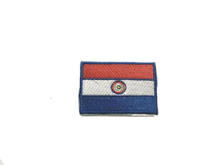 Imagem de Patche aplique bordado da bandeira do Paraguai