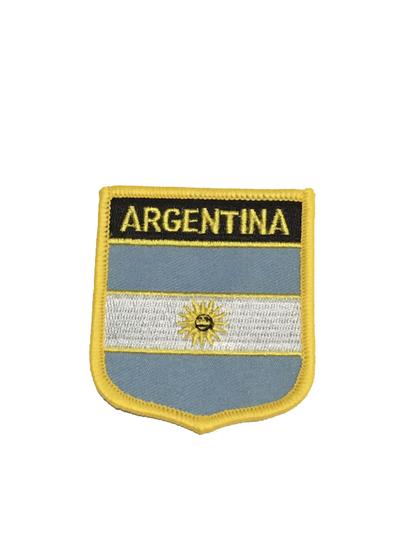 Imagem de Patche Aplique Bordado Escudo Da Bandeira Da Argentina 6x7 cm