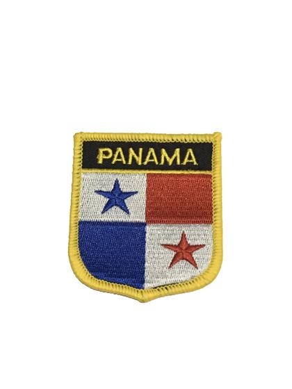 Imagem de Patche Aplique Bordado Escudo Da Bandeira Do Panamá 6x7 cm