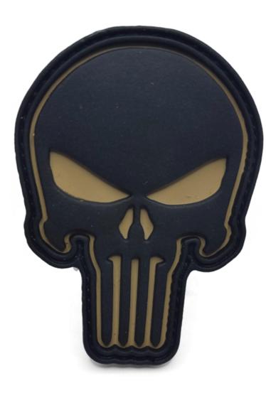 Imagem de Patches Emborrachados Em 3D-Justiceiro-Airsoft-Patches